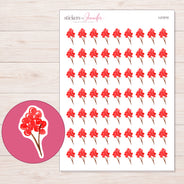 I-21010 planner sticker sheet with enlarged sticker detail