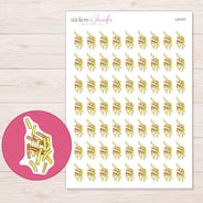 I-21011 planner sticker sheet with enlarged sticker detail