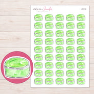 I-21012 planner sticker sheet with enlarged sticker detail