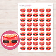 I-21013 planner sticker sheet with enlarged sticker detail