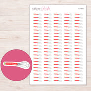 I-21022 planner sticker sheet with enlarged sticker detail
