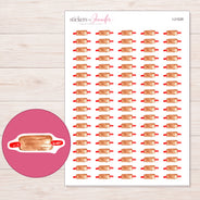 I-21028 planner sticker sheet with enlarged sticker detail