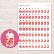 I-21031 planner sticker sheet with enlarged sticker detail