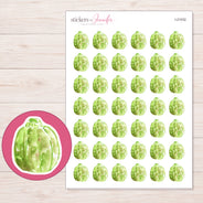 I-21032 planner sticker sheet with enlarged sticker detail