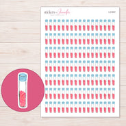I-21057 planner sticker sheet with enlarged sticker detail