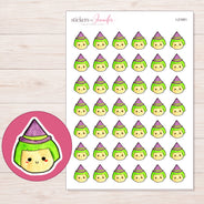 I-21061 planner sticker sheet with enlarged sticker detail