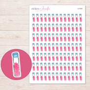I-21063 planner sticker sheet with enlarged sticker detail