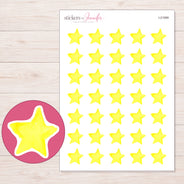 I-21069 planner sticker sheet with enlarged sticker detail