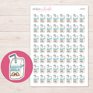 I-21071 planner sticker sheet with enlarged sticker detail
