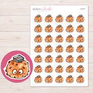 I-21077 planner sticker sheet with enlarged sticker detail