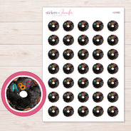 I-21083 planner sticker sheet with enlarged sticker detail