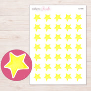 I-21084 planner sticker sheet with enlarged sticker detail
