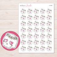 I-21085 planner sticker sheet with enlarged sticker detail