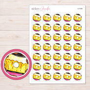 I-21086 planner sticker sheet with enlarged sticker detail