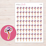 I-21097 planner sticker sheet with enlarged sticker detail