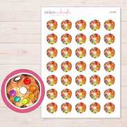 I-21101 planner sticker sheet with enlarged sticker detail