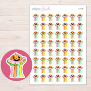 I-21106 planner sticker sheet with enlarged sticker detail