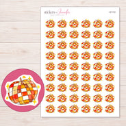 I-21112 planner sticker sheet with enlarged sticker detail