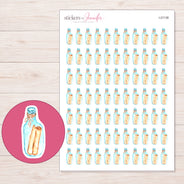 I-21138 planner sticker sheet with enlarged sticker detail