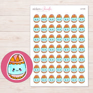 I-21145 planner sticker sheet with enlarged sticker detail