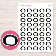 I-21156 planner sticker sheet with enlarged sticker detail