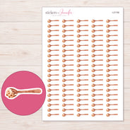 I-21158 planner sticker sheet with enlarged sticker detail