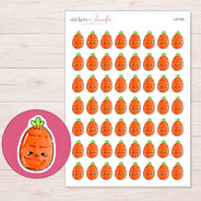 I-21160 planner sticker sheet with enlarged sticker detail