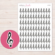 I-21165 planner sticker sheet with enlarged sticker detail