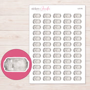 I-21176 planner sticker sheet with enlarged sticker detail