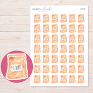 I-21182 planner sticker sheet with enlarged sticker detail