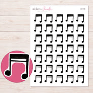 I-21186 planner sticker sheet with enlarged sticker detail