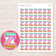 I-21190 planner sticker sheet with enlarged sticker detail
