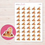 I-21235 planner sticker sheet with enlarged sticker detail