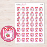 I-21258 planner sticker sheet with enlarged sticker detail
