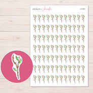 I-21261 planner sticker sheet with enlarged sticker detail