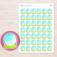 I-21265 planner sticker sheet with enlarged sticker detail