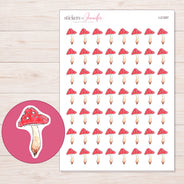 I-21267 planner sticker sheet with enlarged sticker detail