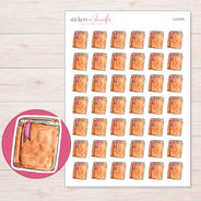 I-21270 planner sticker sheet with enlarged sticker detail