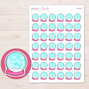 I-21274 planner sticker sheet with enlarged sticker detail