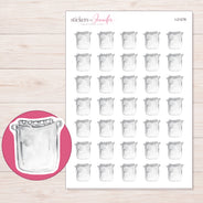 I-21278 planner sticker sheet with enlarged sticker detail
