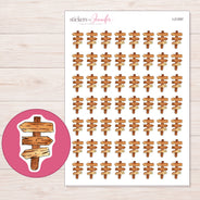 I-21297 planner sticker sheet with enlarged sticker detail