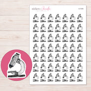 I-21300 planner sticker sheet with enlarged sticker detail