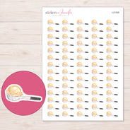 I-21308 planner sticker sheet with enlarged sticker detail