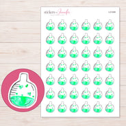 I-21309 planner sticker sheet with enlarged sticker detail