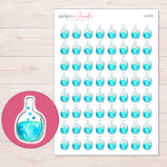 I-21315 planner sticker sheet with enlarged sticker detail