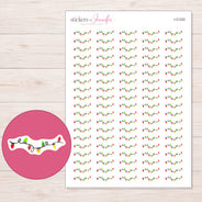 I-21322 planner sticker sheet with enlarged sticker detail