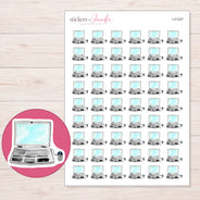 I-21327 planner sticker sheet with enlarged sticker detail