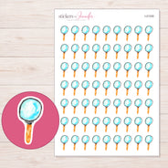 I-21330 planner sticker sheet with enlarged sticker detail