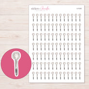I-21335 planner sticker sheet with enlarged sticker detail