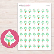 I-21343 planner sticker sheet with enlarged sticker detail